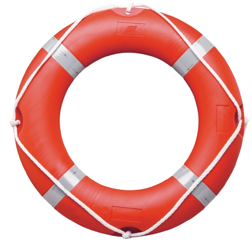 Crown buoy Diam.  73cm exterior 44cm interior with 30ml jet line