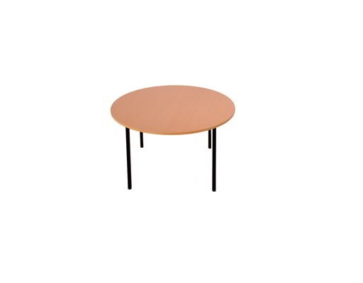 Meeting table Diam. 120 beech black base