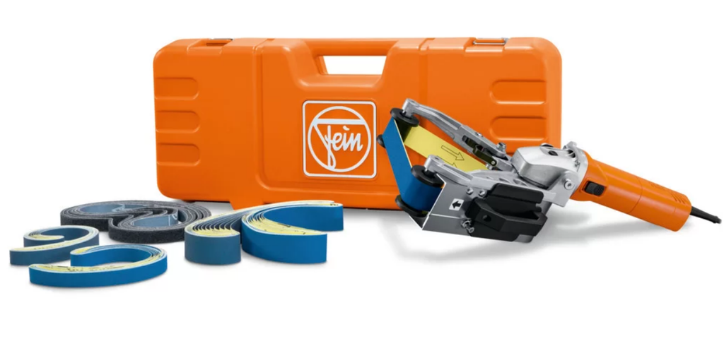 Ponceuse à bande filaire pour tubes RS 17-70 E avec conso