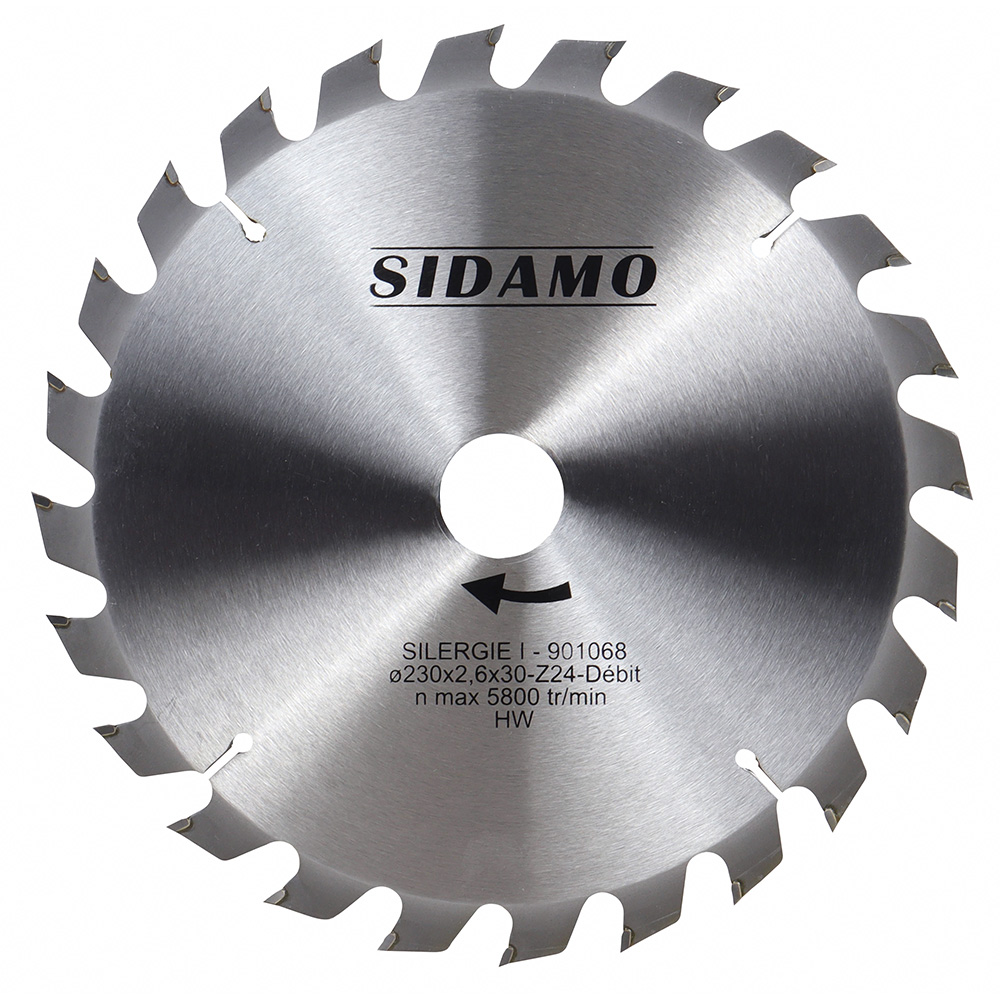 Carbide saw blade 230X2.6X30 - 24 teeth wood
