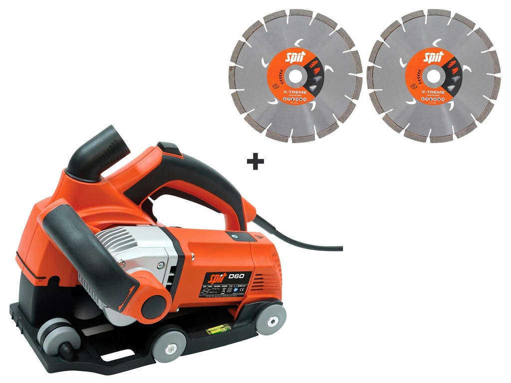 Rainureuse SPIT D60 + 2 disques beton Diam.140mm
