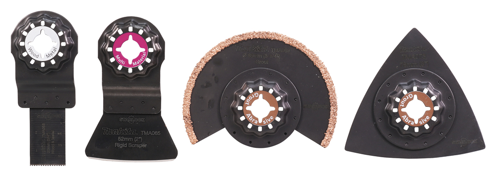 Lot de 4 accessoires faïence et carrelage pour couteau oscillant