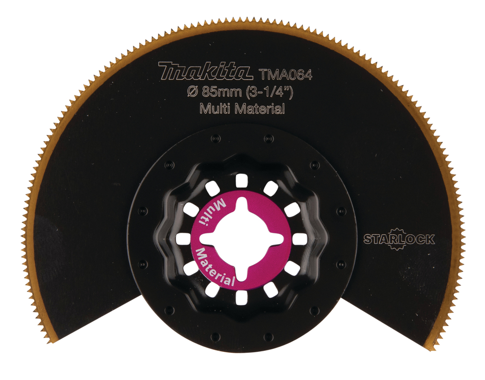 MAKITA SEGMENT BLADE FOR OSCILLATING KNIFE Diam. 85MM FOR MULTI-MAT (SOLD INDIVIDUALLY)