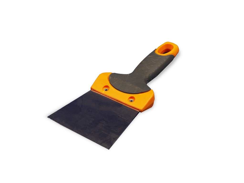 Stainless steel coating knife with 100mm bi-material handle