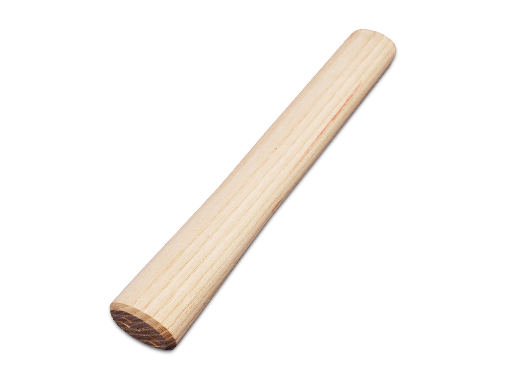 Long wooden mallet handle 26cm diameter 39/27mm