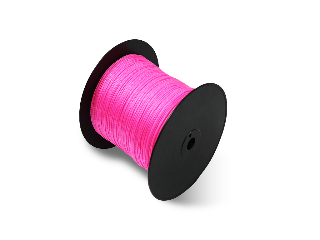 Cordeau PP Rose fluo D 1,5mm en bobine de 500Ml