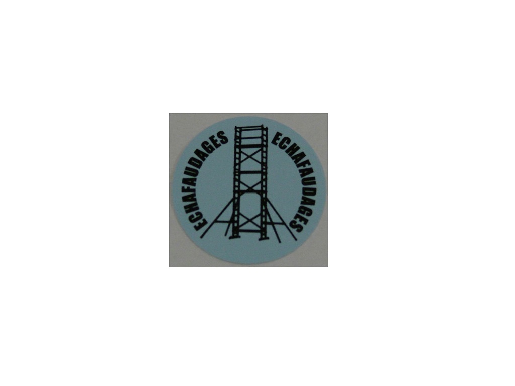 Autocollant pour casque Diam. 40 mm habilité échafaudage (planche de 10u)