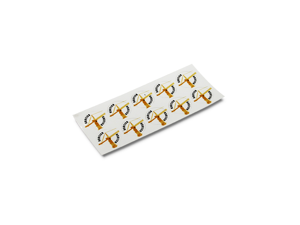 Sticker for Diam. 40 mm crane operator helmet (sheet of 10)