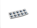 Helmet sticker Diam. 40 mm sports warm-up (sheet of 10u)