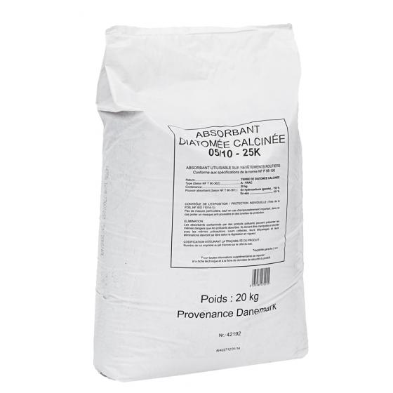 Red diatomaceous earth granules for all liquids (20 kg bag)