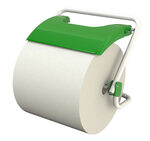 Wall-mounted cotton wool dispenser with lid