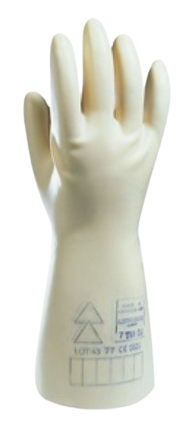 Gant électricien isolant 500V latex - Classe 00