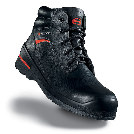 Macsole Heckel high-top lace-up shoe with asphalt sole