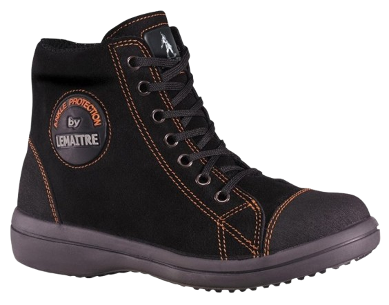 Chaussure haute lacet Vitamine noire femme