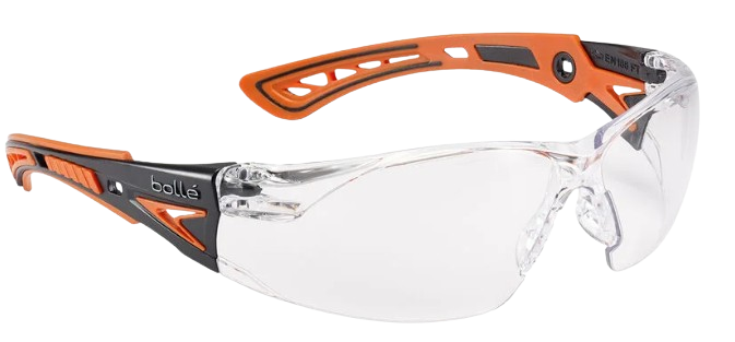 Rush+ glasses with orange frame