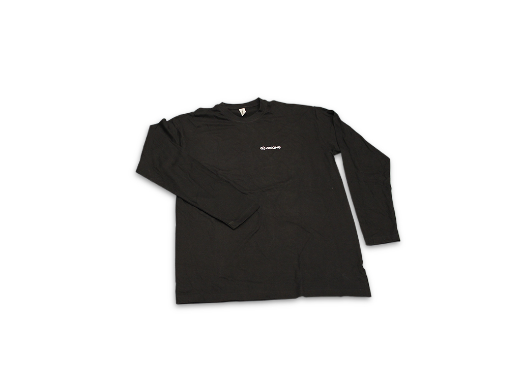 Tee-shirt noir AXIONE cœur manches longues