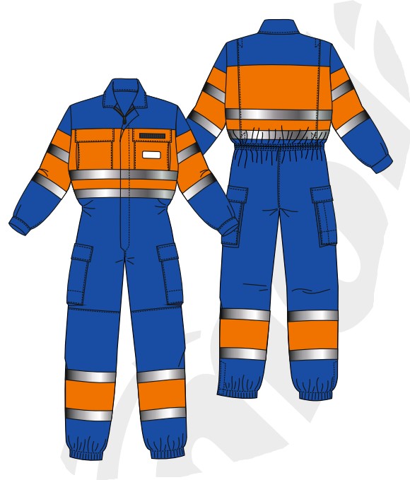 Combinaison BY CN MATERIEL minorange sans écusson