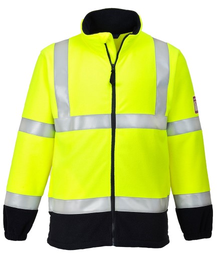 HI VIS antistatic flame retardant fleece