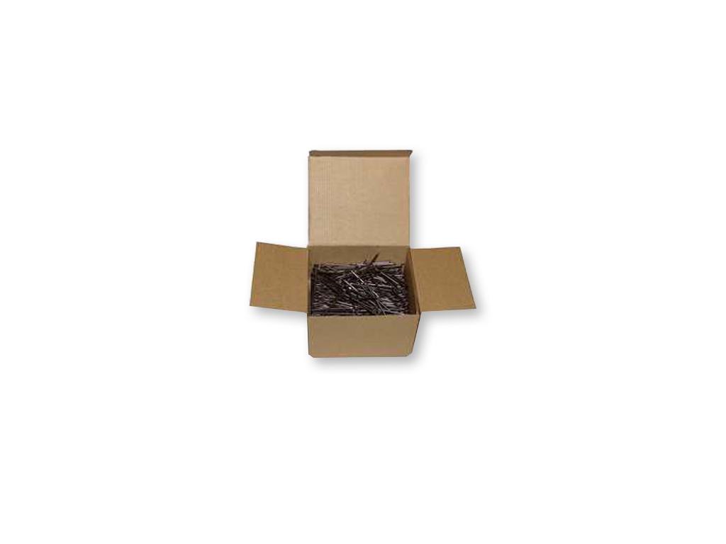 Pointe tête plate en acier clair - 110mm x 5mm (Boite de 5Kg)