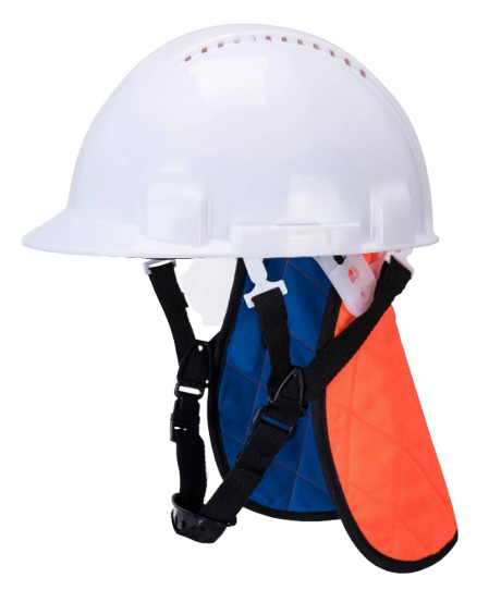 Refreshing Saharan hat adaptable to helmet