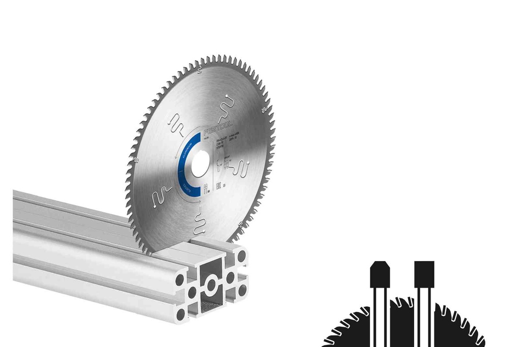 Special Alu/PVC blade 254x2.4x30 for Festool TKS80 saw