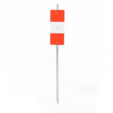 Piquet de signalisation K5B double face 375X150X1000 Classe 1 (vendu à l'unité)