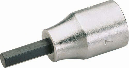 Douilles tournevis courtes 1/2'' monobloc pour empreinte 6 pans creux 6