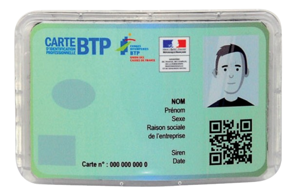 Porte badge velcro adaptable sur casque Kara - Brennus - Idra
