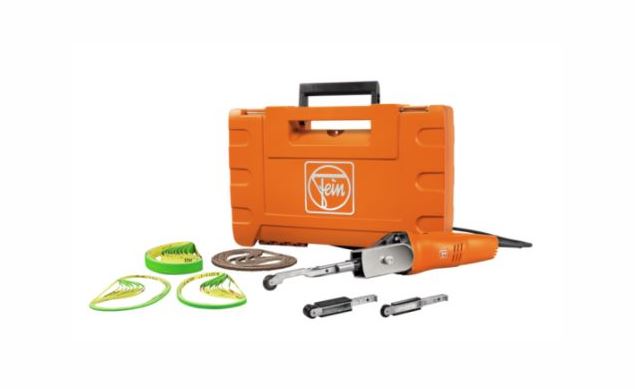 Lime à bande FEIN filaire - BF 10-280 e set pro (avec 3 bras + bandes abrasives)