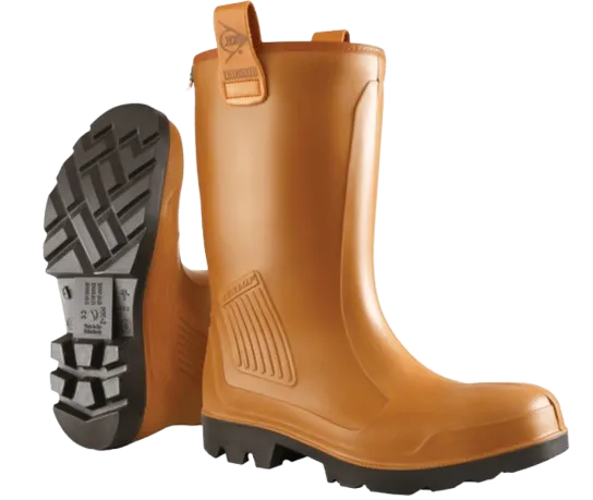 Botte Dunlop RIG AIR PU marron S5 C SRA