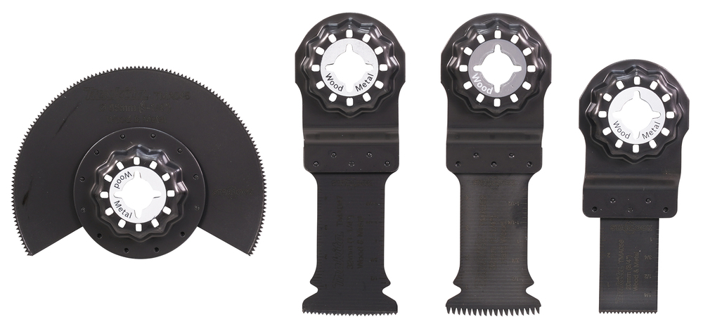 Set of 4 wooden accessories for oscillating knife