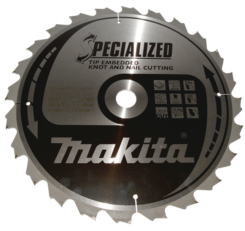 Carbide blade for wood with nail for circular saw 5143