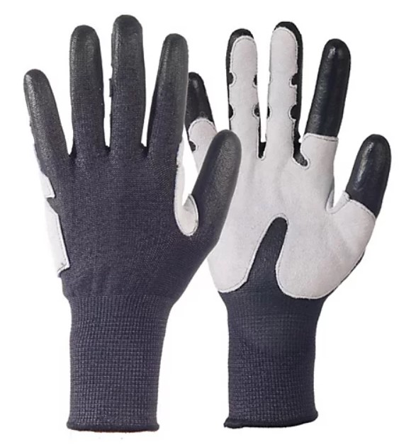 Gant Blacktop paume cuir protection avec renfort pince (pouce/index)