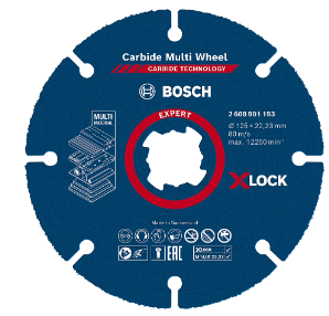 Disque à tronçonner multi-matériaux X-LOCK 125mm Carbide