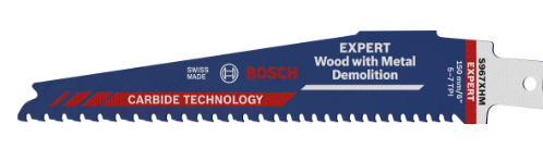 EXPERT Carbide Reciprocating Saw Blade for Demolition Wood & Metal 150mm