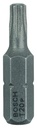 Extra-hard T20 screwdriver bits with 25mm hexagonal drive