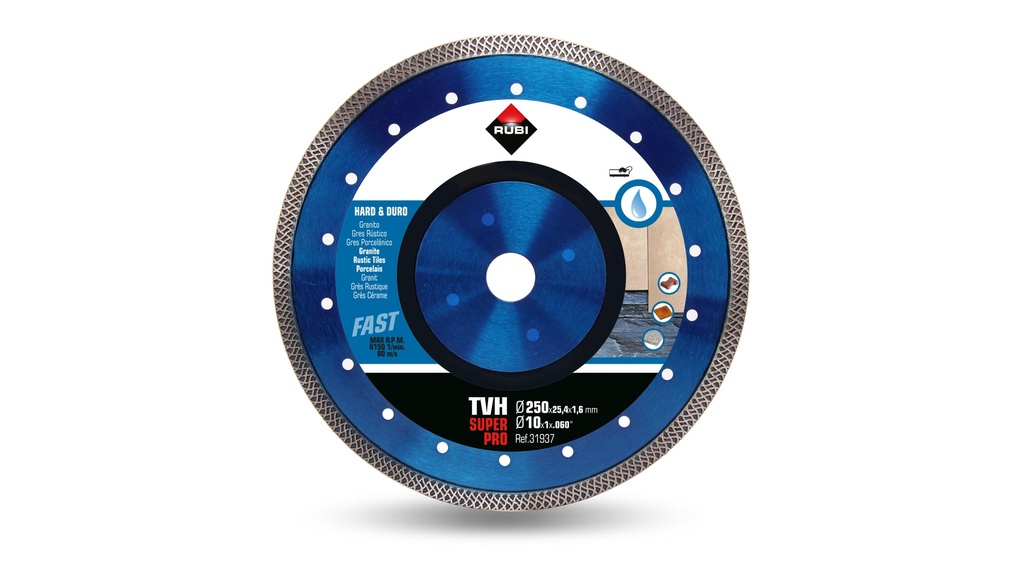 Disque diamant TVH 250 SuperPro pour matériaux durs