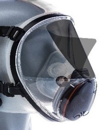 [EP149988] CleanSpace Anti-Scratch Peelable Clear Film for Full Face Mask Visor (10 Pack)