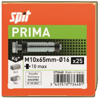 [CO152151] Cheville Prima M10X65/10 + Vis (Boite de 25)