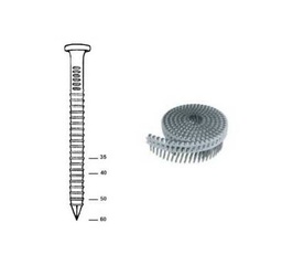 [EL162457] Pointes annelées galva en rouleaux pour C41/65 P1 (Boite de 2000) 