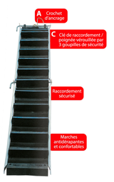 [IN164547] Souplechelle + clé de raccordement + 3 goupilles