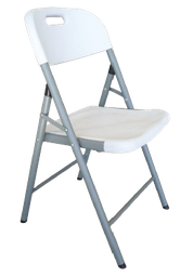 [IN167304] Chaise pliante blanche en polyéthylène