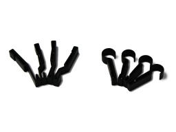 [EP001769] Headlamp or LED headband adapter hook for helmet (Set of 8)
