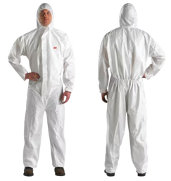 [EP008024] Combinaison jetable avec capuche type 5/6 CAT.III spécial plomb respirante XL (carton de 20u)