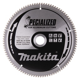 [EL002516] Aluminum, PVC, copper miter saw blade D260x30mm 100 teeth
