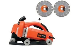 [EL007754] Rainureuse filaire D90 + 2 disques XTREM Béton D.150mm