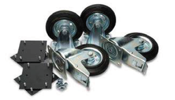 [OU018309] Lot de 4 roulettes 6'' et kit de fixation pour coffre Armorgard