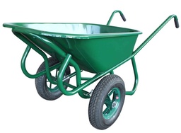 [OU000335] Brouette coffre 160L 2 roues pleines increvable (charge 250kg)