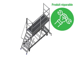 [PO003759] QUAI MOBILE DE CHARGEMENT POUR CAMION-PLATEAU 3 METRES MODELE ULTRALU ROUE LARGE