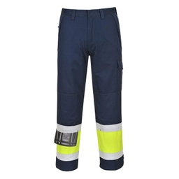 [EP018225] Pantalon Multirisques HV MV26 - jaune/marine